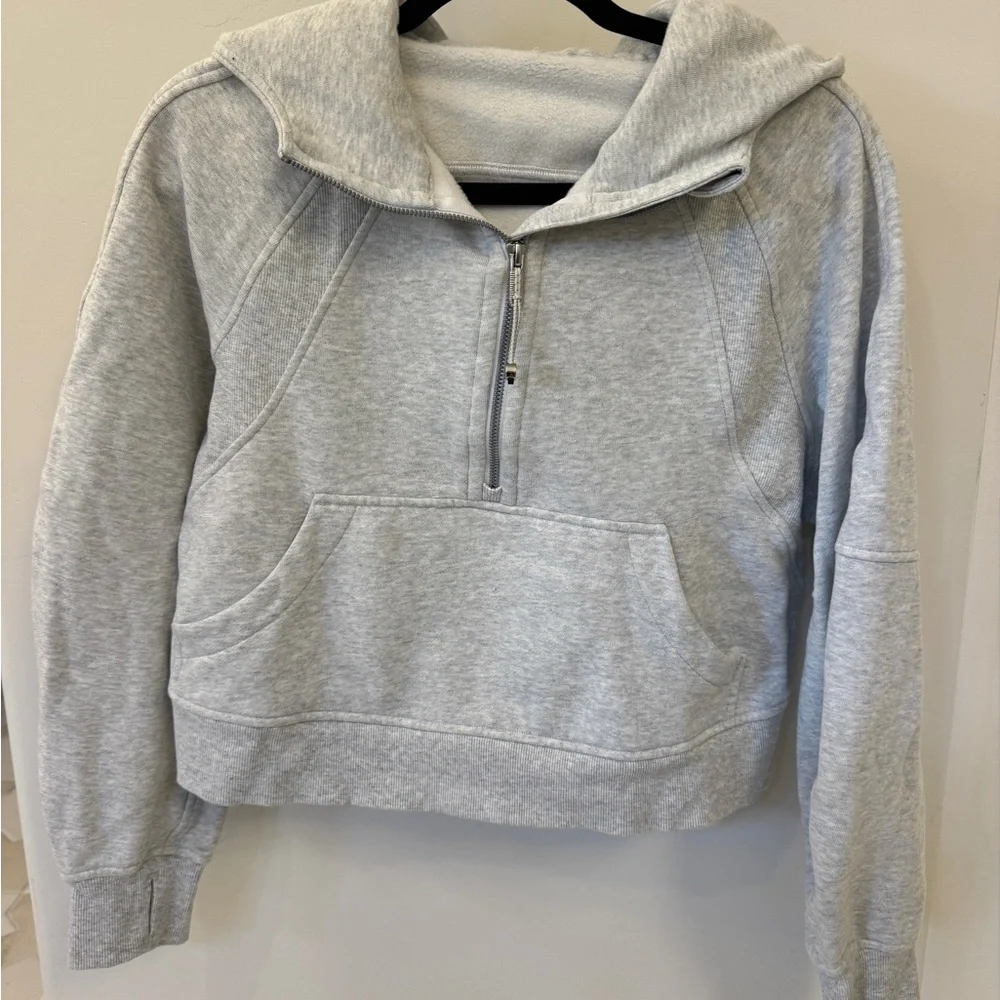 Lululemon Heather Gray Women's Scuba Half-Zip Hoodie XS/S - Picture 5 of 8
